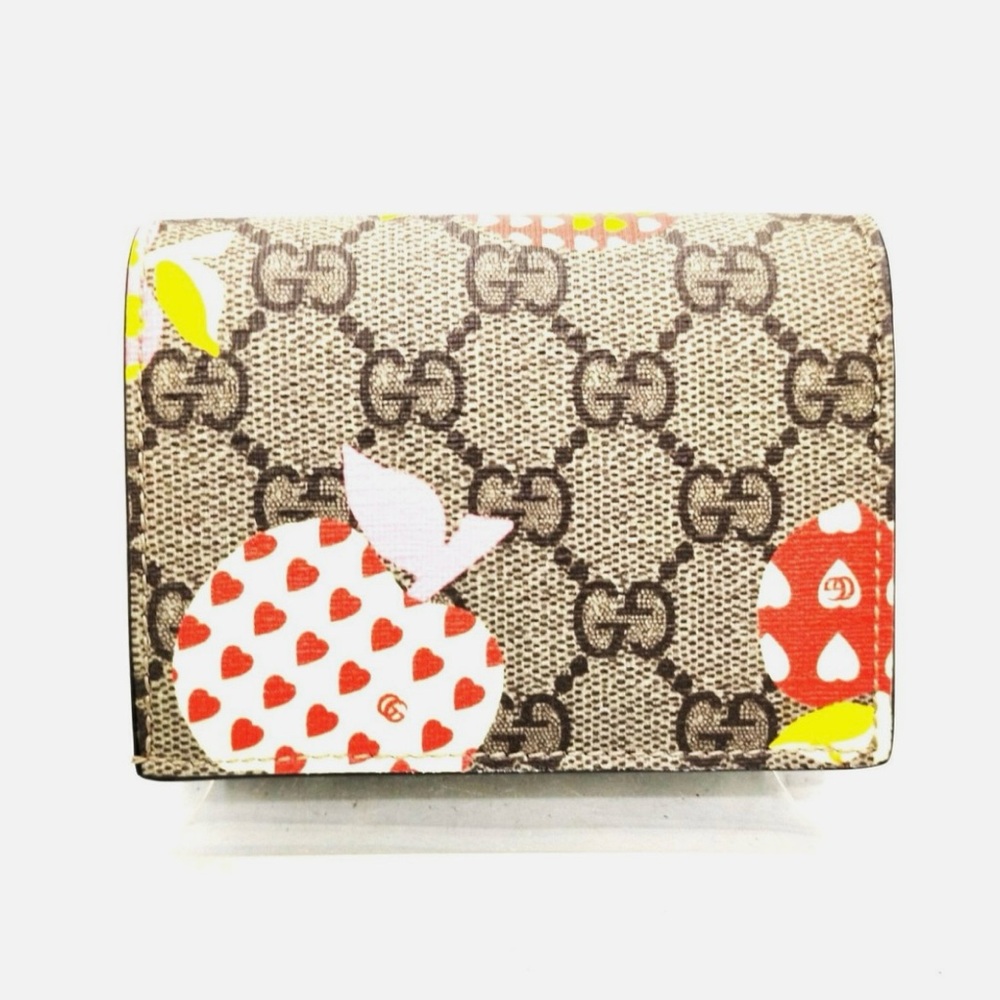 Gucci GG Supreme Les Pommes Style Cottagecore Wallet Luxury staple - Picture 6 of 13
